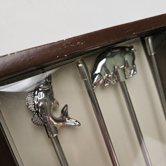 Williams Sonoma Chrome‎ Animal Skewers Set of 4 Grilling Kitchen Accessories New - Picture 4 of 6